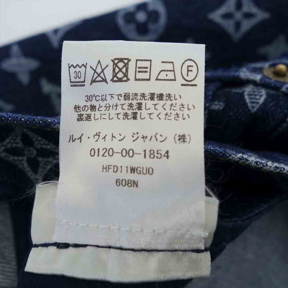 LOUIS VUITTON ルイ・ヴィトン 18AW 1A47WG Monogram Jeans モノグラム デニムパンツ インディゴブルー系 32【中古】