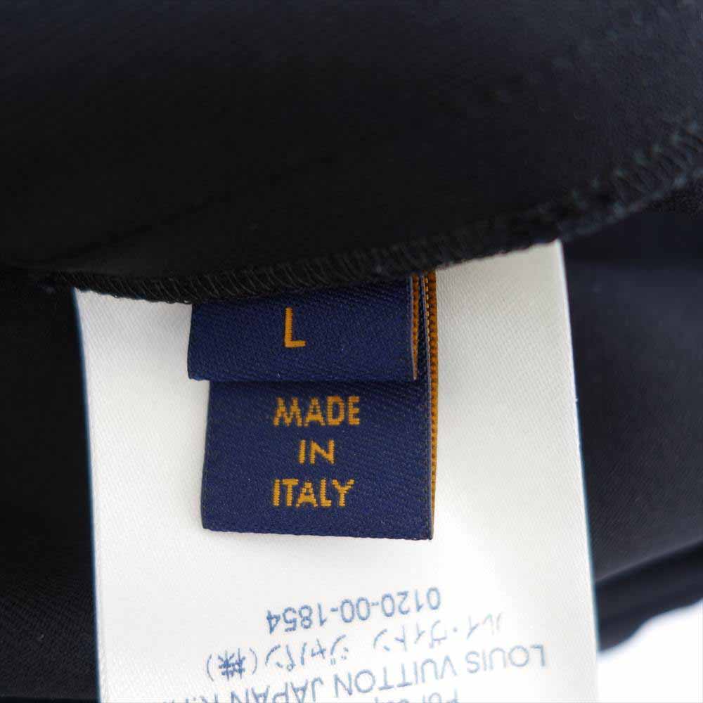 LOUIS VUITTON ルイ・ヴィトン 20AW HJY14W × NIGO ニゴー 国内正規品 LV ロゴ ナイロン ジップアップ パーカー ブラック系 L【美品】【中古】