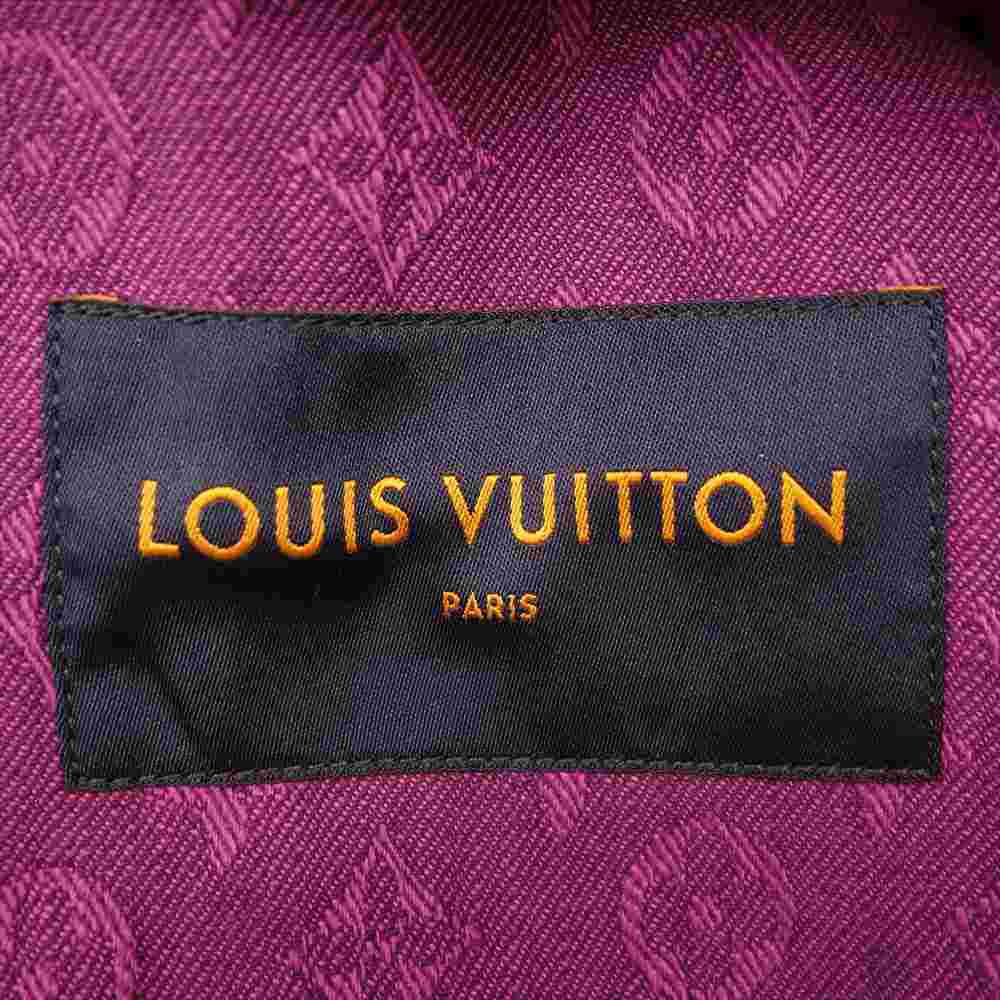 LOUIS VUITTON ルイ・ヴィトン 19AW 1A5P3K 国内正規品 Monogram Denim Jacket モノグラム デニム ジャケット パープル パープル系 46【美品】【中古】
