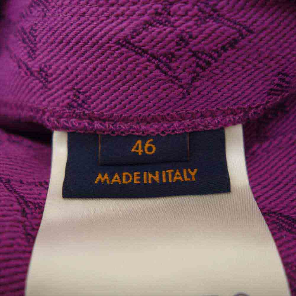 LOUIS VUITTON ルイ・ヴィトン 19AW 1A5P3K 国内正規品 Monogram Denim Jacket モノグラム デニム ジャケット パープル パープル系 46【美品】【中古】