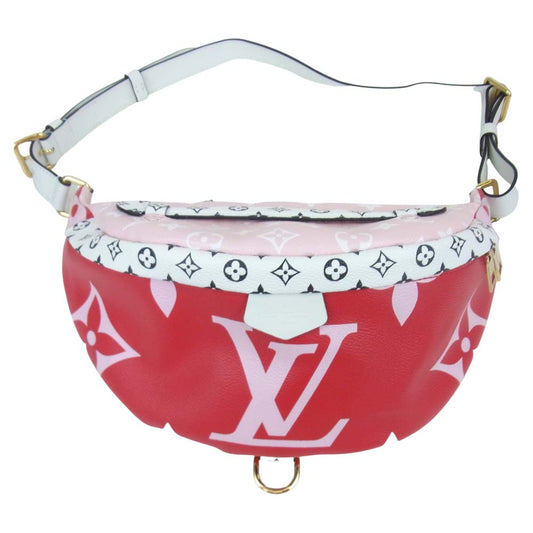 LOUIS VUITTON ルイ・ヴィトン M44575 モノグラム ジャイアント バムバッグ ヒップバッグ ウエストバッグ レッド マルチカラー系【極上美品】【中古】