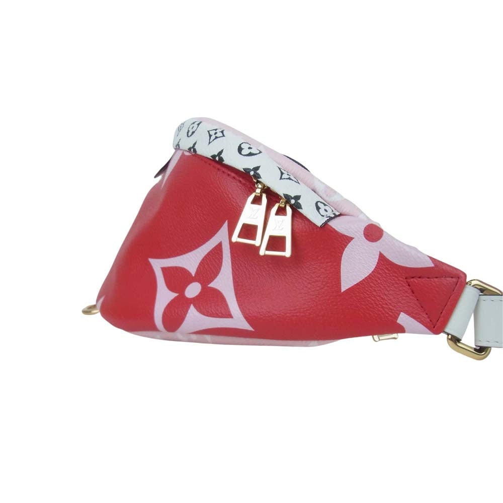 LOUIS VUITTON ルイ・ヴィトン M44575 モノグラム ジャイアント バムバッグ ヒップバッグ ウエストバッグ レッド マルチカラー系【極上美品】【中古】