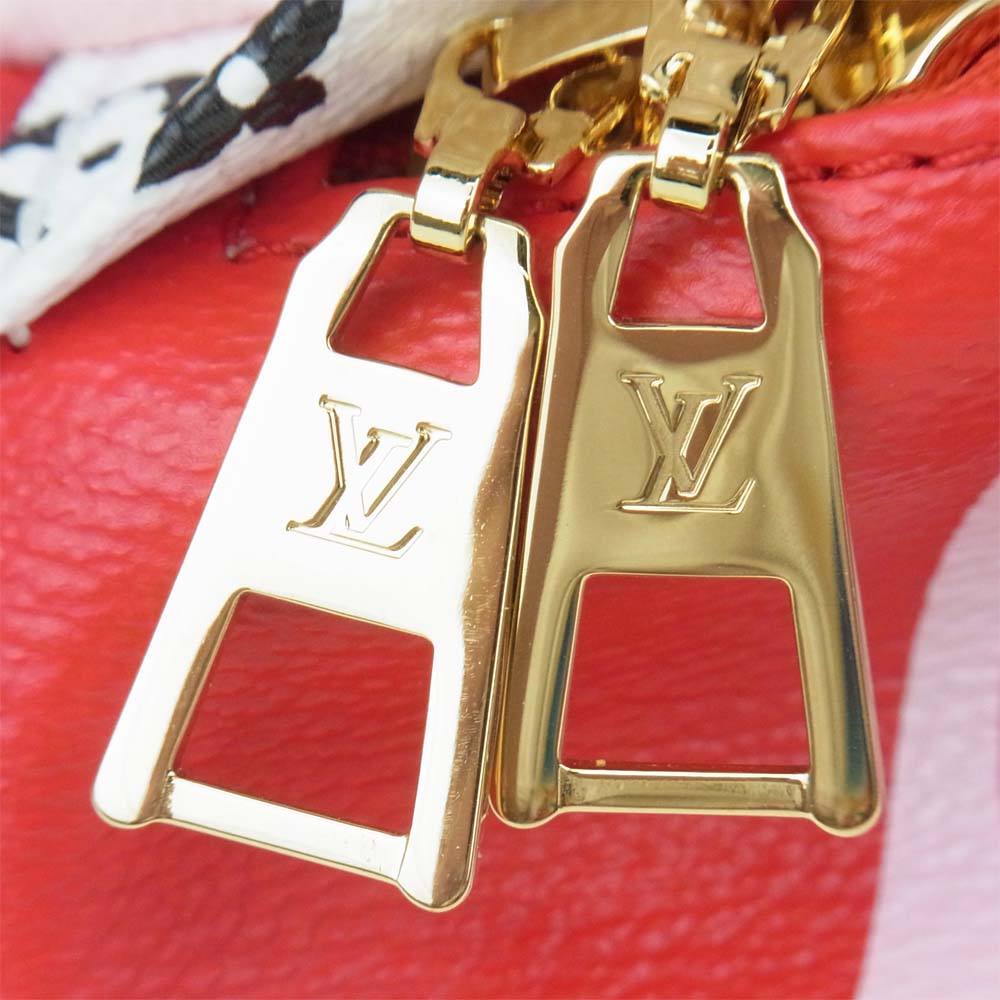 LOUIS VUITTON ルイ・ヴィトン M44575 モノグラム ジャイアント バムバッグ ヒップバッグ ウエストバッグ レッド マルチカラー系【極上美品】【中古】
