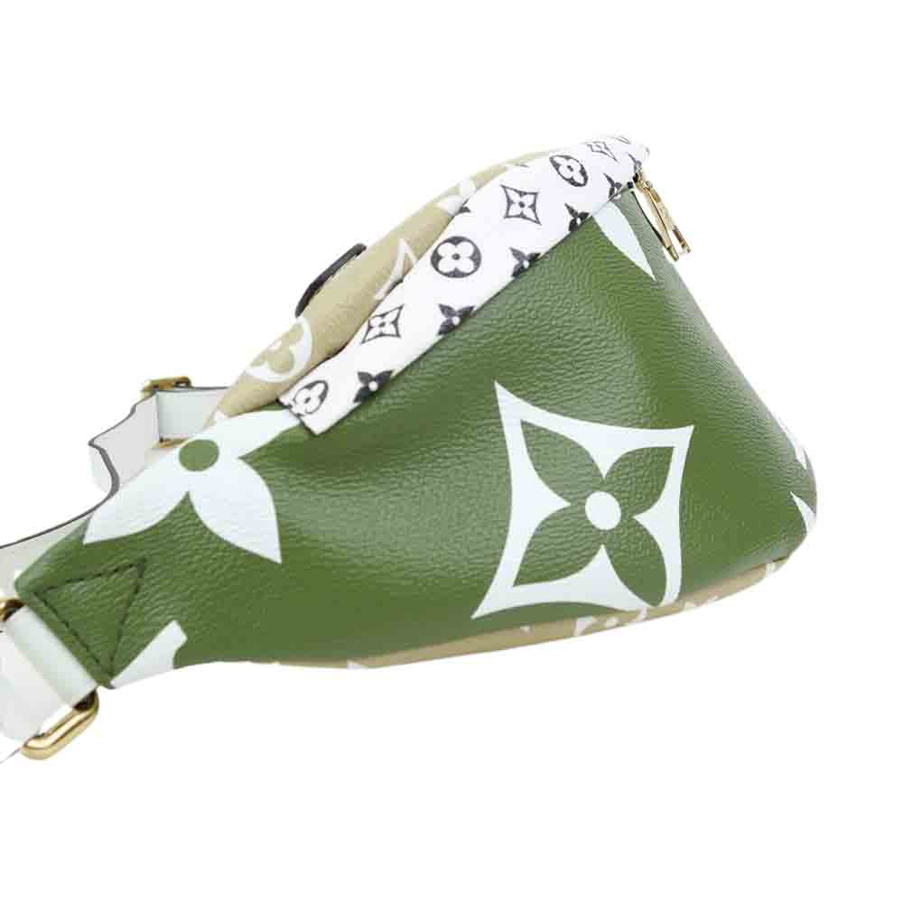LOUIS VUITTON ルイ・ヴィトン M44611 モノグラム ジャイアント バムバッグ ヒップバッグ ウエストバッグ グリーン マルチカラー系【極上美品】【中古】