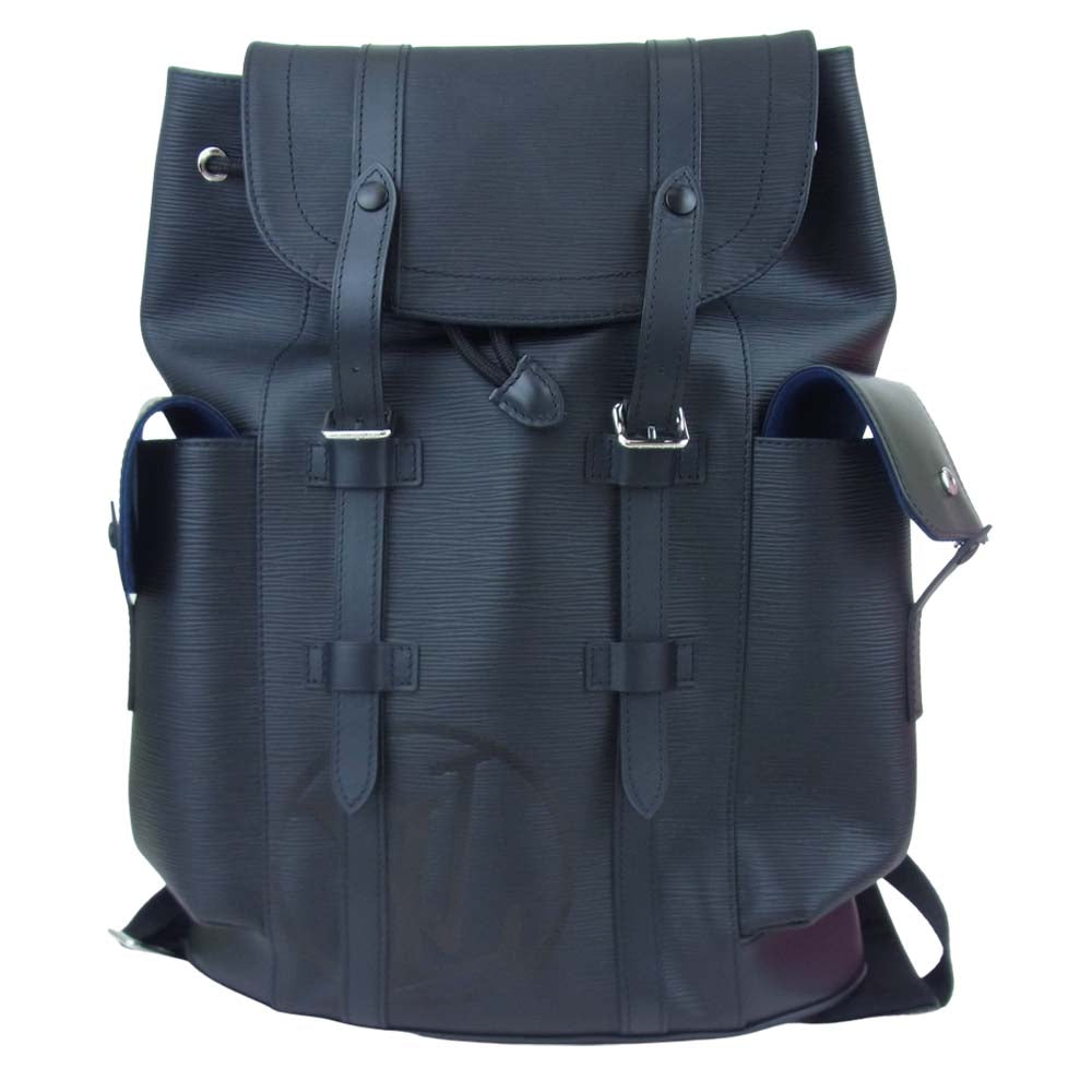 LOUIS VUITTON ルイ・ヴィトン M53302 エピ クリストファー PM リュック ブラック系【美品】【中古】