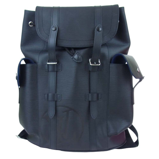 LOUIS VUITTON ルイ・ヴィトン M53302 エピ クリストファー PM リュック ブラック系【美品】【中古】