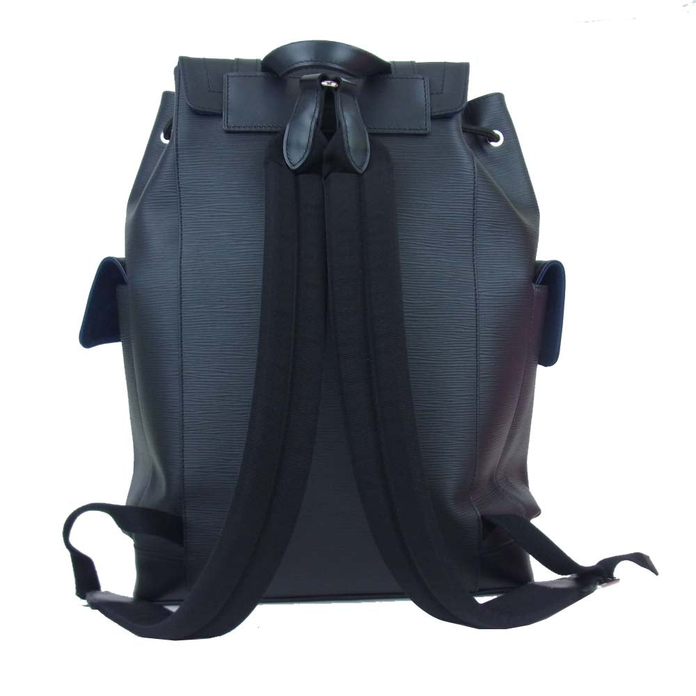 LOUIS VUITTON ルイ・ヴィトン M53302 エピ クリストファー PM リュック ブラック系【美品】【中古】
