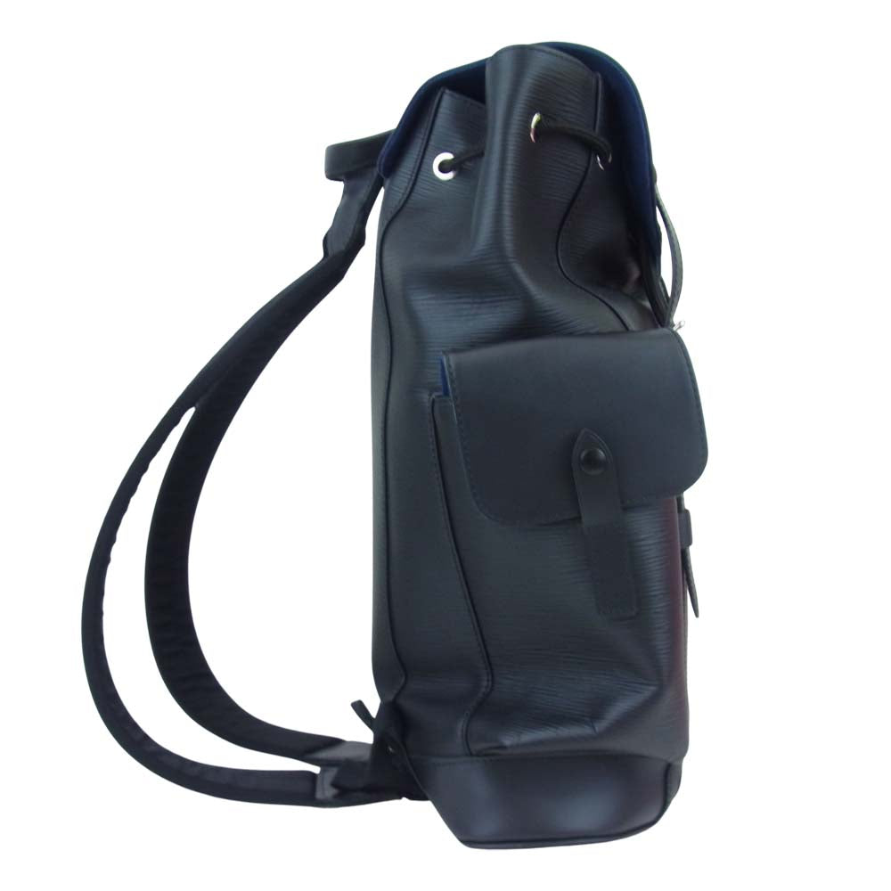 LOUIS VUITTON ルイ・ヴィトン M53302 エピ クリストファー PM リュック ブラック系【美品】【中古】