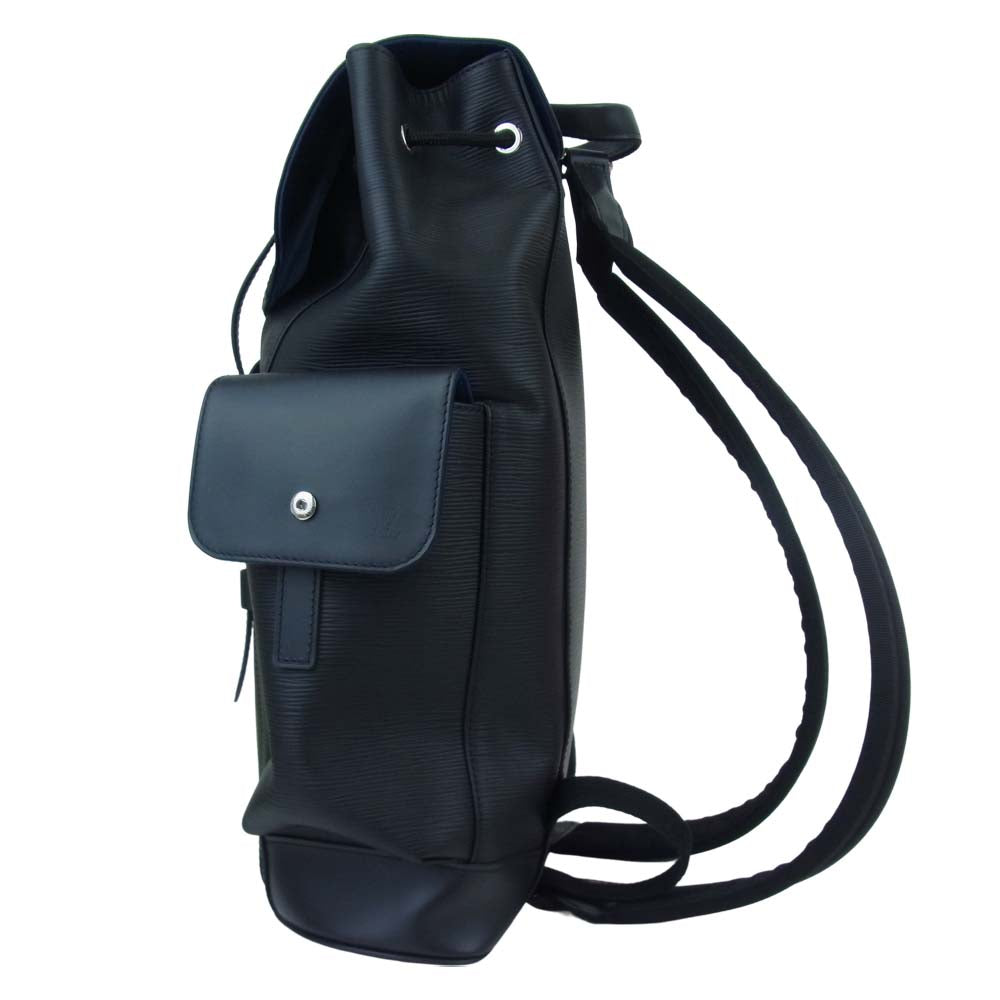 LOUIS VUITTON ルイ・ヴィトン M53302 エピ クリストファー PM リュック ブラック系【美品】【中古】