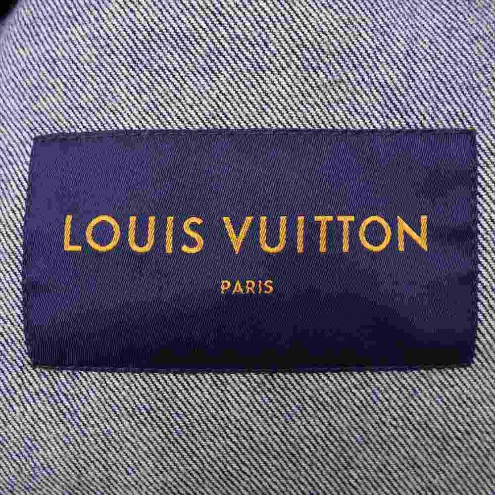 LOUIS VUITTON ルイ・ヴィトン 18AW 1A46VA POP UP STORE 限定 モノグラム デニム ジャケット インディゴブルー系 46【中古】