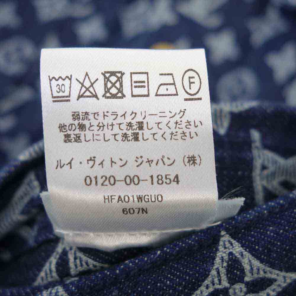 LOUIS VUITTON ルイ・ヴィトン 18AW 1A46VA POP UP STORE 限定 モノグラム デニム ジャケット インディゴブルー系 46【中古】