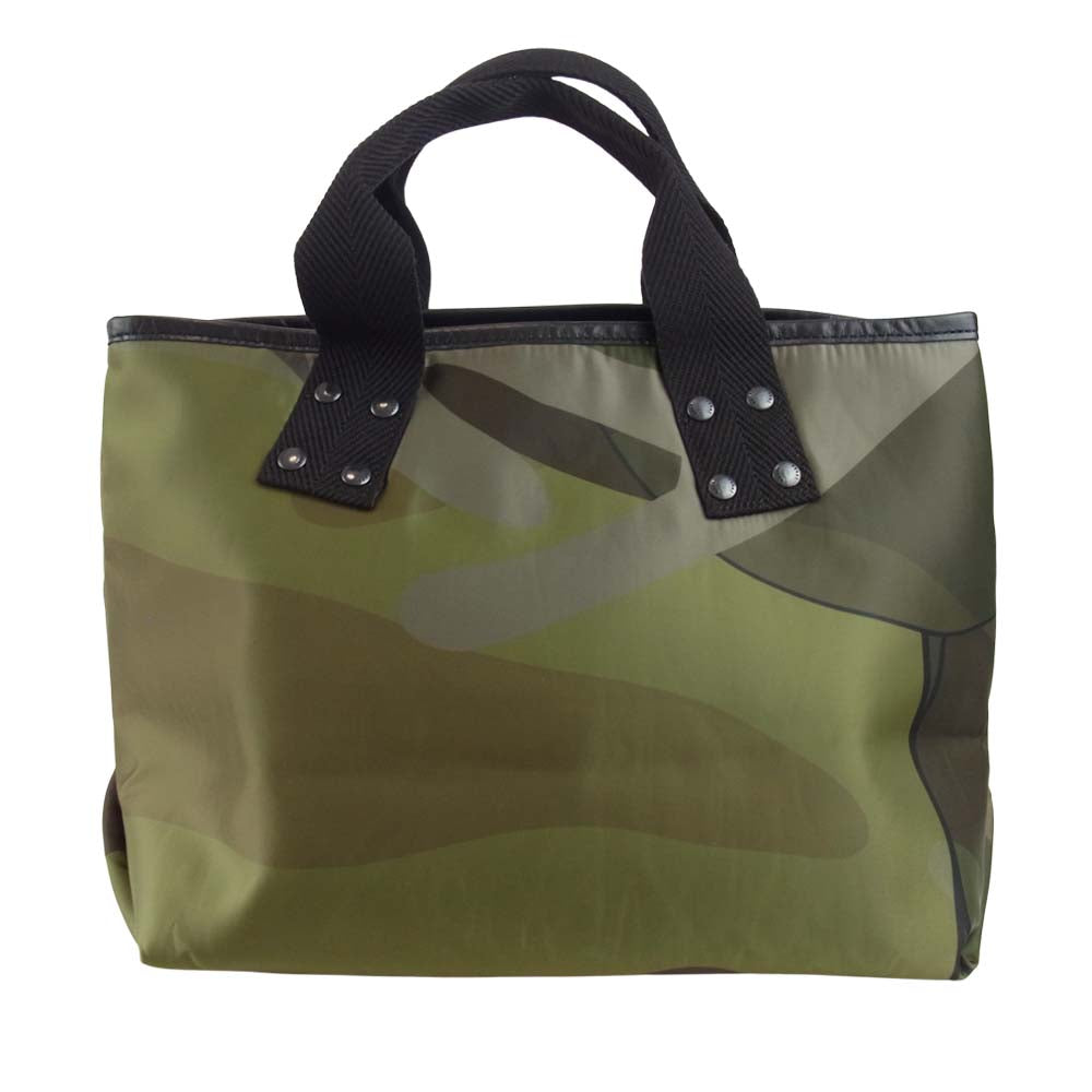 Sacai サカイ 21AW 21-0255S KAWS カウズ Tote Medium 総柄 ミディアム トート バッグ カーキ系【新古品】【未使用】【中古】