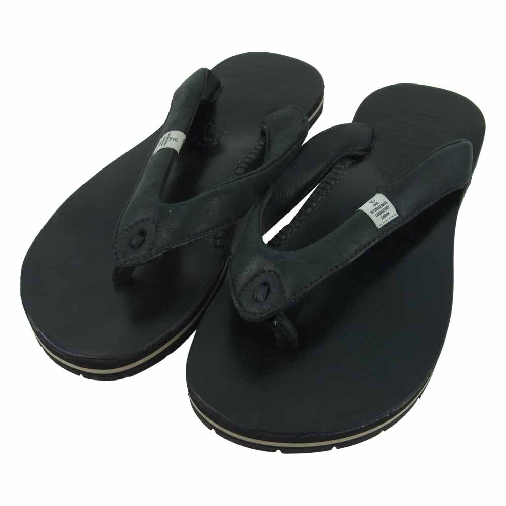 VISVIM ビズビム 09SS lama sandal ラマ レザー サンダル ブラック系 S【中古】