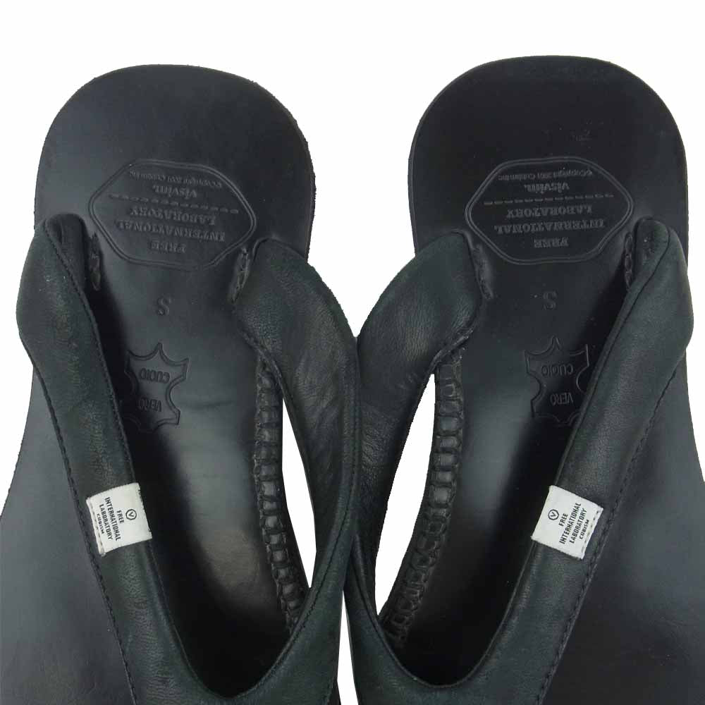 VISVIM ビズビム 09SS lama sandal ラマ レザー サンダル ブラック系 S【中古】