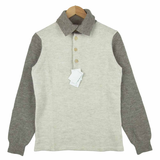 VISVIM ビズビム 114205012006 ECHO KNIT SWEATER 1 プルオーバー ニット ウール 日本製 ベージュ系 グレイッシュブラウン系 1【中古】