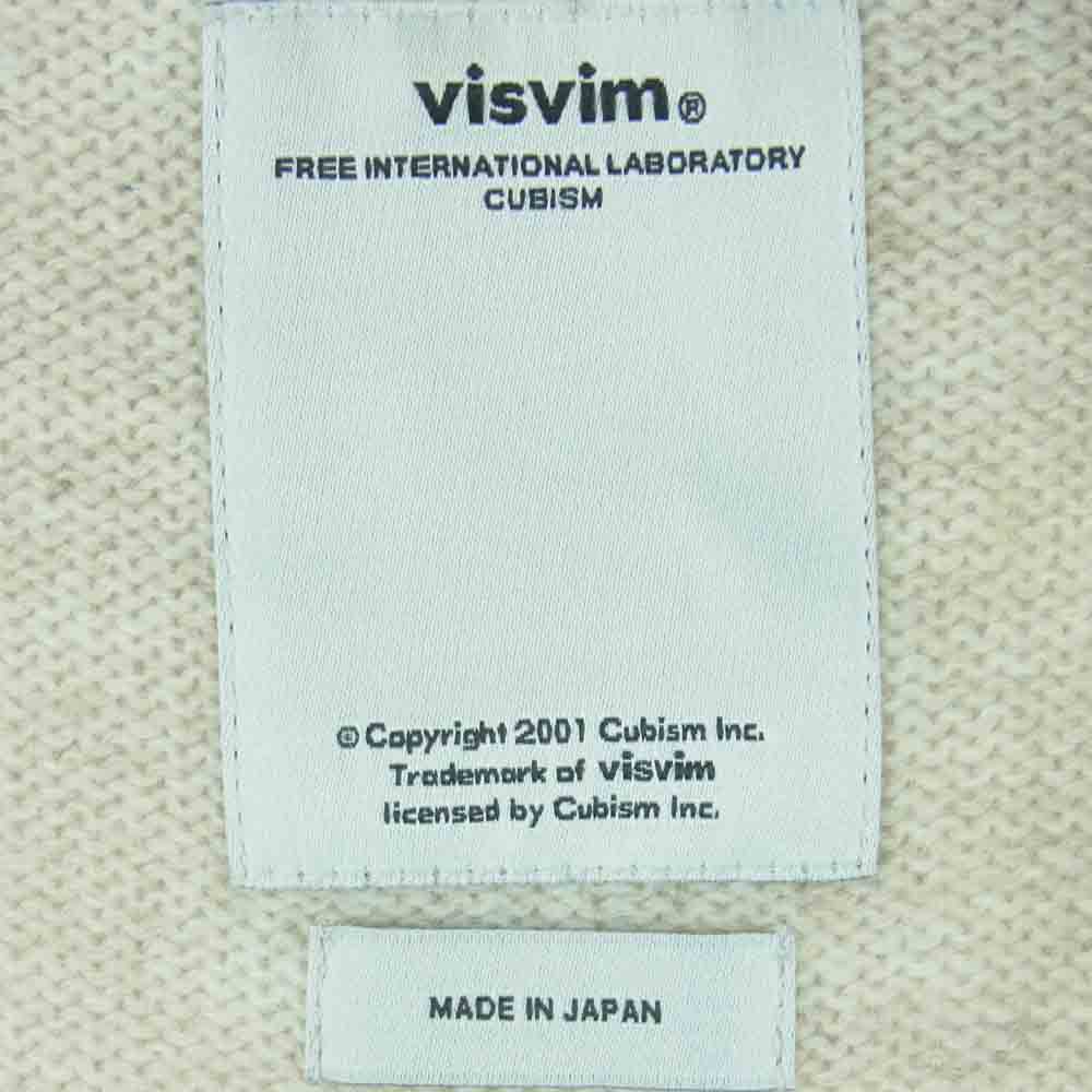 VISVIM ビズビム 114205012006 ECHO KNIT SWEATER 1 プルオーバー ニット ウール 日本製 ベージュ系 グレイッシュブラウン系 1【中古】