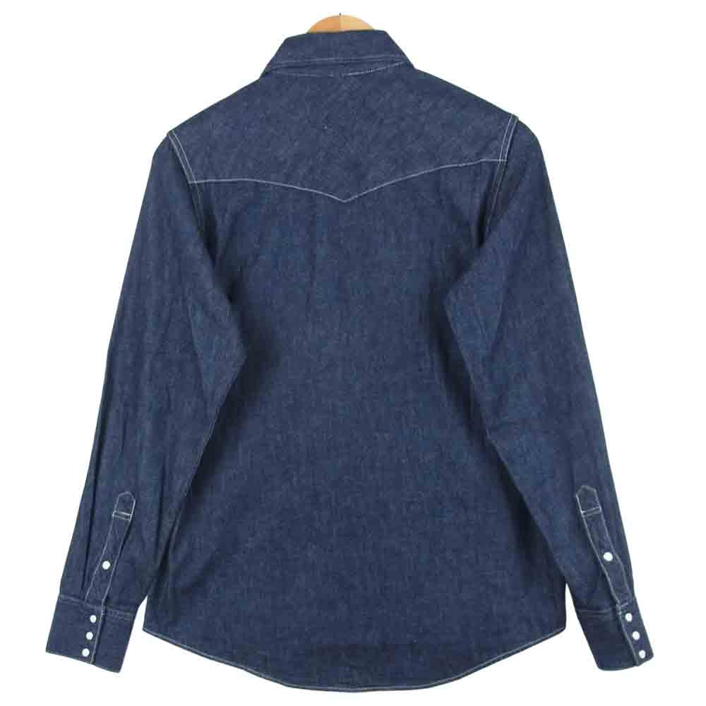 VISVIM ビズビム 17SS 117105007001 SOCIAL SCULPTURE SHIRT デニム ウエスタン 長袖 シャツ インディゴブルー系 1【極上美品】【中古】