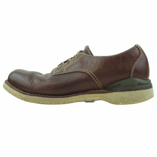 VISVIM ビズビム 13AW spot virgil plain toe folk プレーントゥ シューズ ブラウン系 US09【中古】
