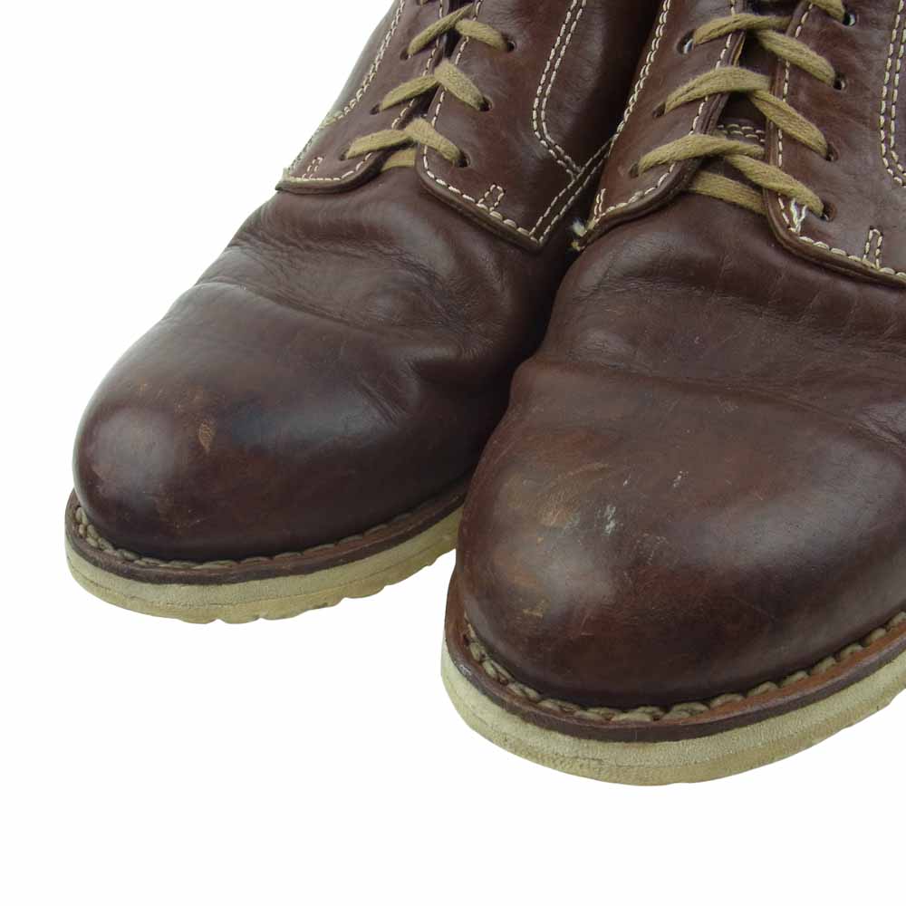 VISVIM ビズビム 13AW spot virgil plain toe folk プレーントゥ シューズ ブラウン系 US09【中古】