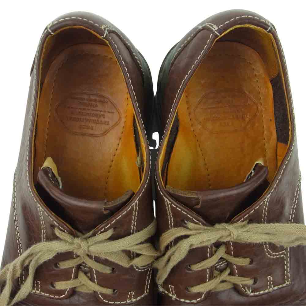 VISVIM ビズビム 13AW spot virgil plain toe folk プレーントゥ シューズ ブラウン系 US09【中古】