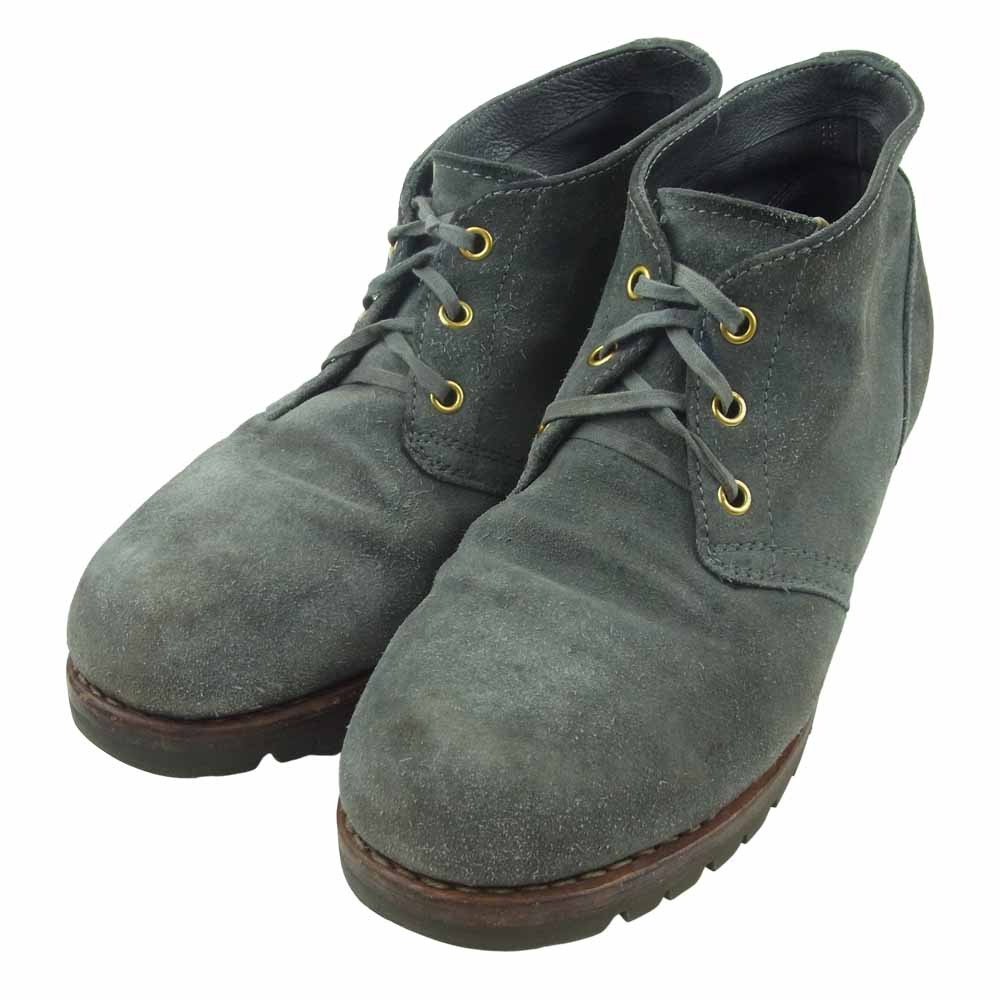 VISVIM ビズビム 14SS WILLYS BOOTS MID FOLK SUEDE スエード チャッカ ブーツ グレー系 US08【中古】