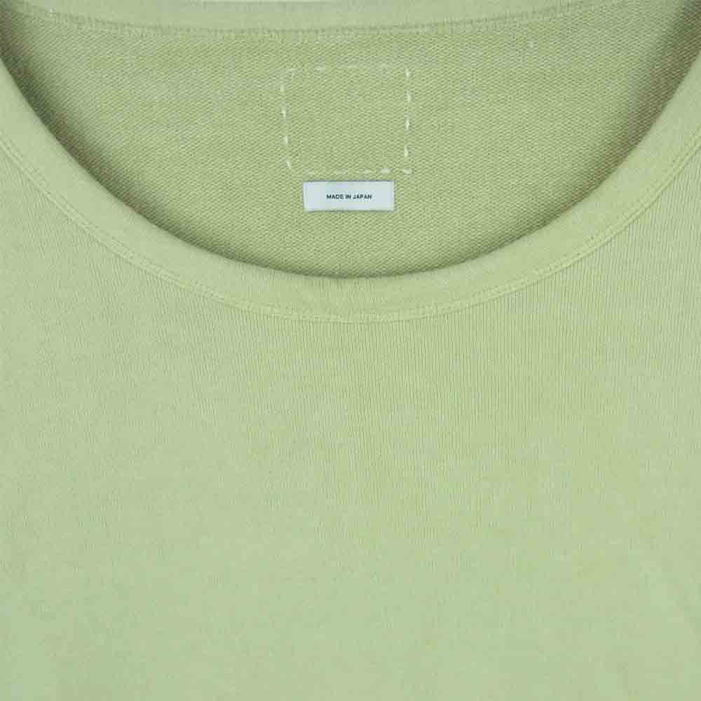 VISVIM ビズビム 17SS 0117105010015 JUMBO CREW SWEAT L/S VEGGIE DYE ジャンボ クルーネック スウェット ライトグリーン系 1【中古】