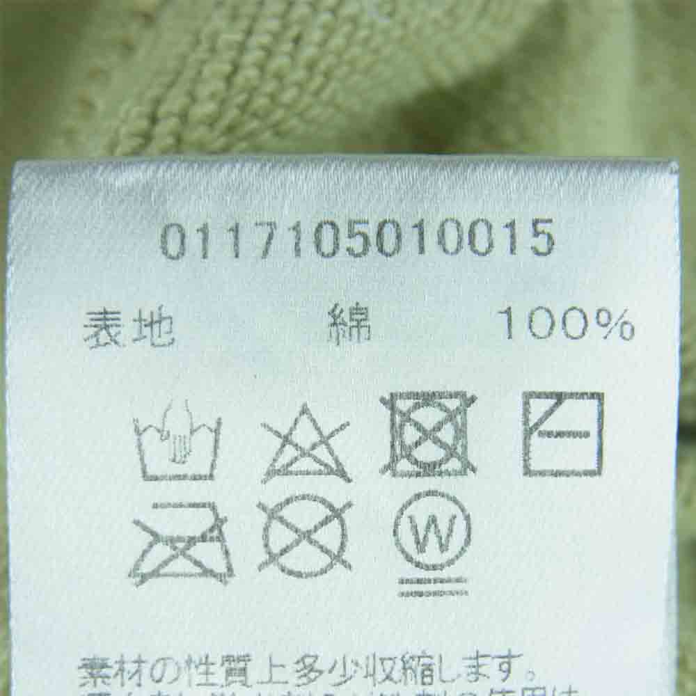 VISVIM ビズビム 17SS 0117105010015 JUMBO CREW SWEAT L/S VEGGIE DYE ジャンボ クルーネック スウェット ライトグリーン系 1【中古】