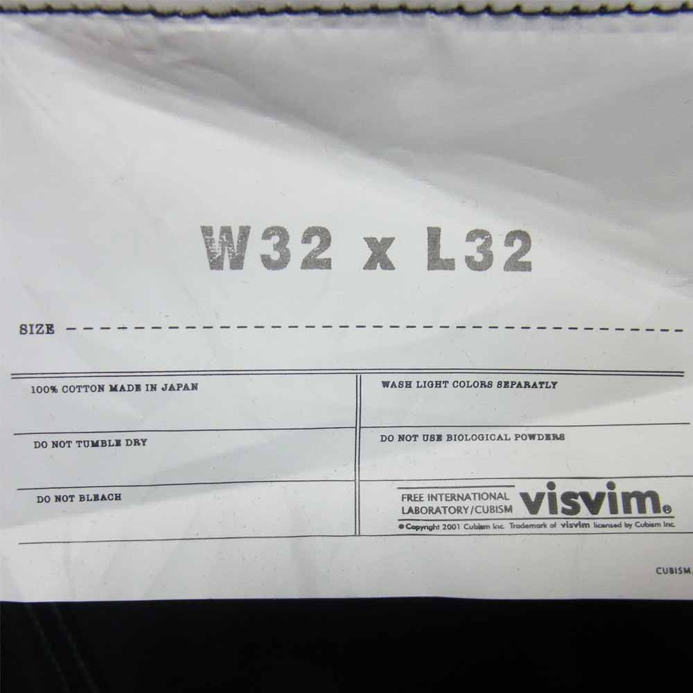 VISVIM ビズビム 15SS 115105005037 social sculpture 01 SLIM CMYK BLK ブラック デニム パンツ ブラック系 W32 L32【新古品】【未使用】【中古】