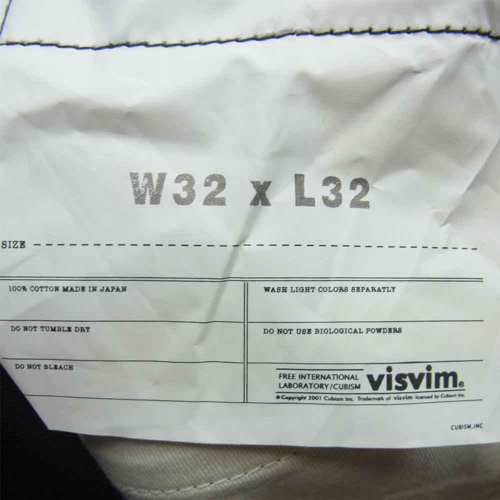 VISVIM ビズビム 115105005038 SOCIAL SCULPTURE 03R ストレート デニム パンツ ブラック系 W32 L32【新古品】【未使用】【中古】