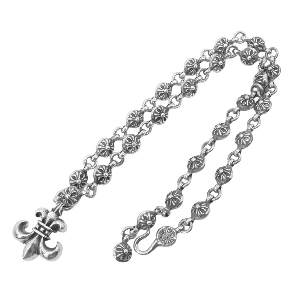 CHROME HEARTS クロムハーツ（原本無） クロスボール BSフレア ネックレス シルバー系【中古】