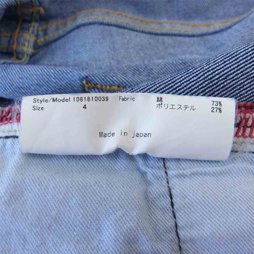 junhashimoto ジュンハシモト 1081810039 NEO FIVE PK PANTS ネオ ファイブ デニム パンツ インディゴブルー系 4【中古】