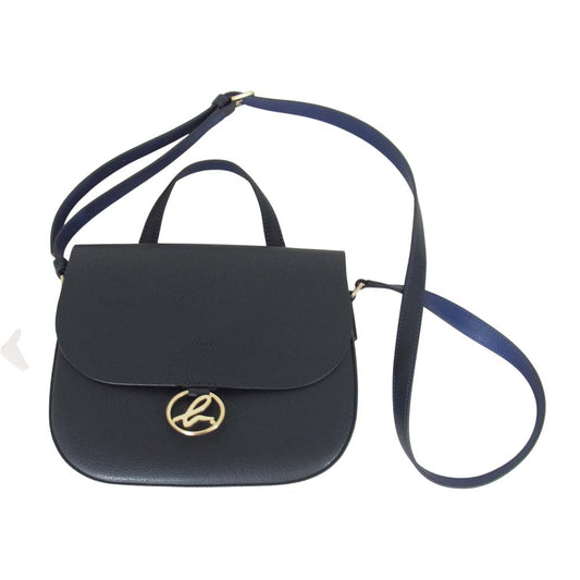agnes b. アニエスベー PAS13-05 VOYAGE FEMME 2WAY ボヤージュ ショルダー バッグ ネイビー系【新古品】【未使用】【中古】