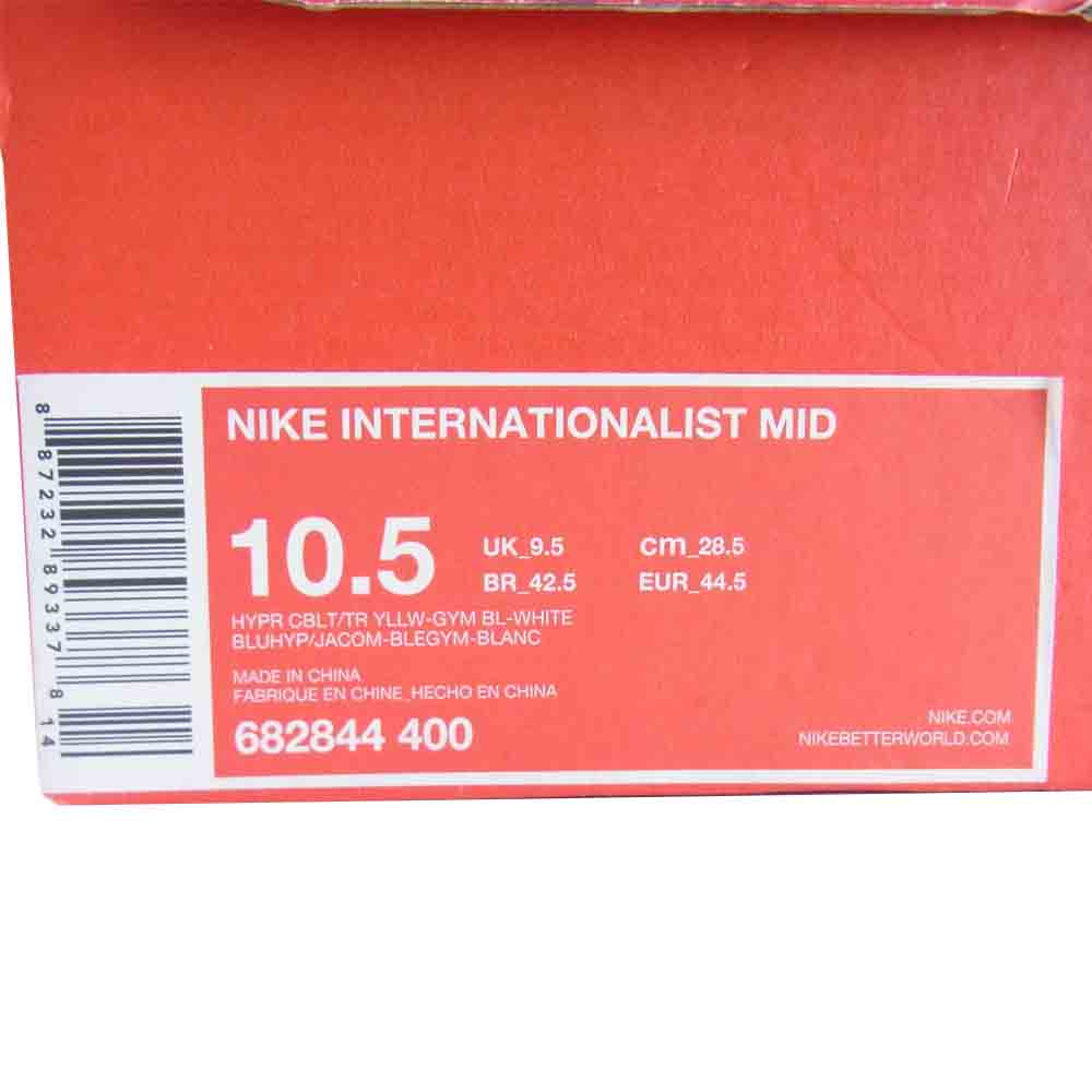 NIKE ナイキ 682844 400 INTERNATIONALIST MID インターナショナリスト ミッド ブルー系 US10.5【中古】
