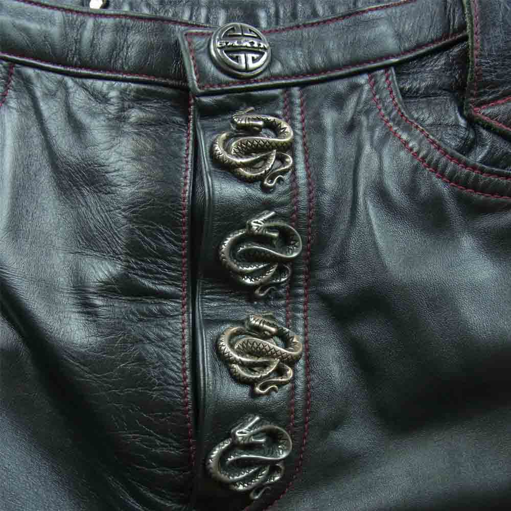 SKKIN スキン USA製 スネーク ボタン シルクライニング スティングレイ