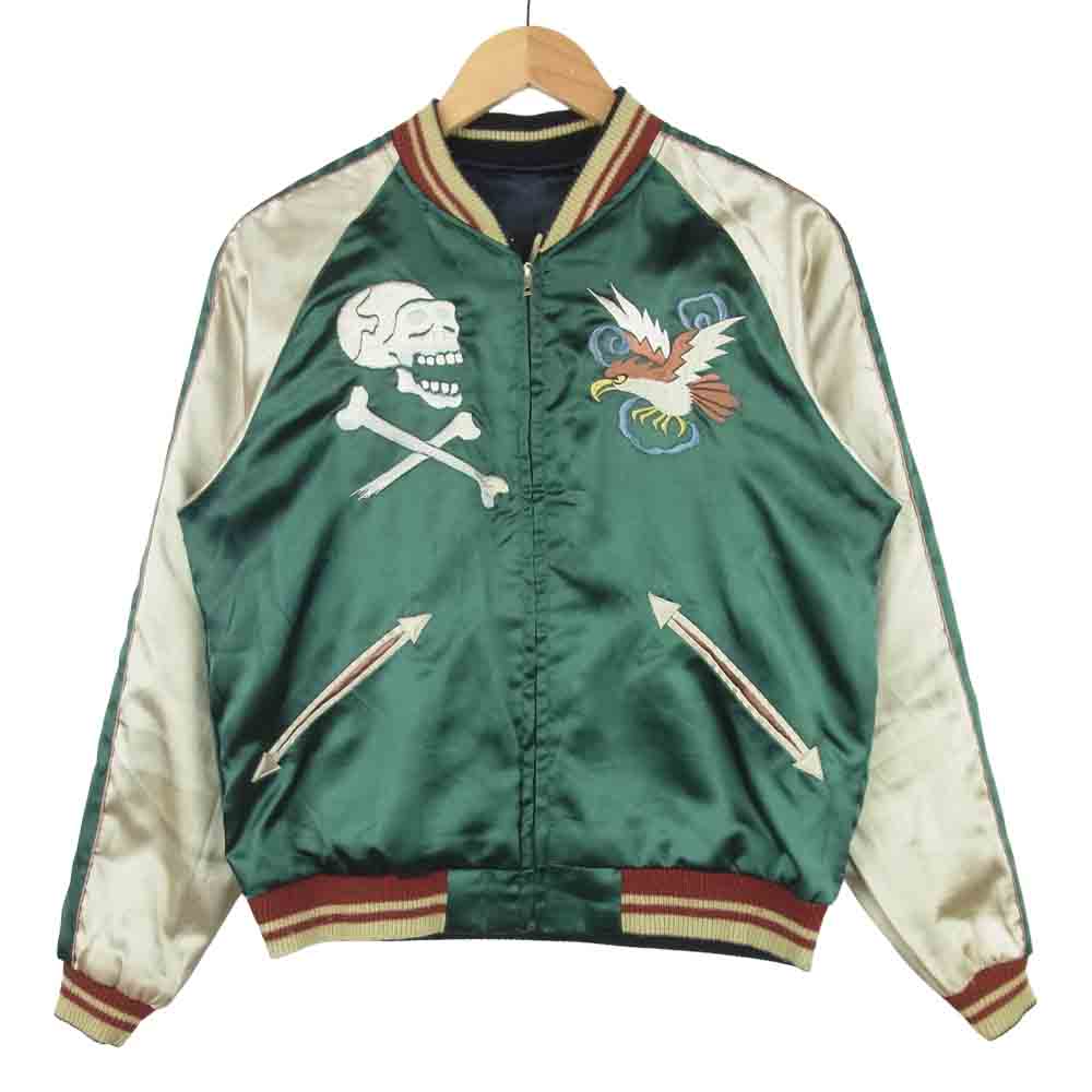 TAILOR TOYO テイラー東洋 TT10495 CHEVY LOVER TIGER リバーシブル スカジャン ポリエステル ブラック系 S【中古】