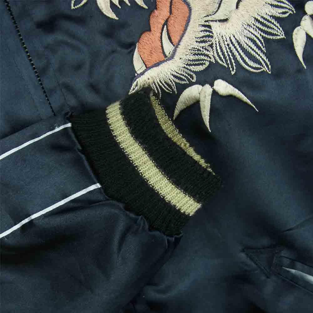 TAILOR TOYO テイラー東洋 TT10495 CHEVY LOVER TIGER リバーシブル スカジャン ポリエステル ブラック系 S【中古】