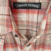 CHROME HEARTS クロムハーツ（原本無） レザー クロス パッチ チェックシャツ レッド系 XS【中古】