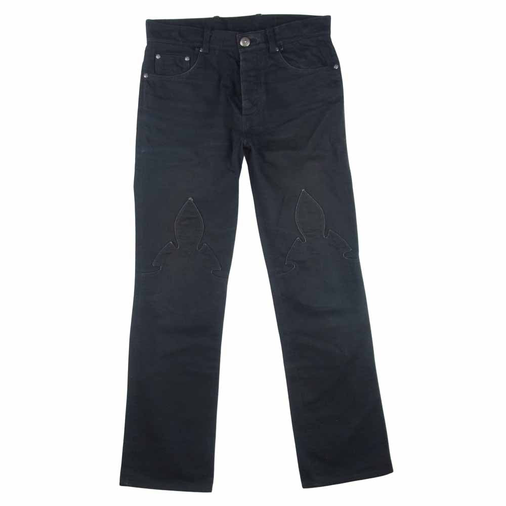 CHROME HEARTS クロムハーツ（原本無） フレアニー デニム パンツ コットン ブラック系 31R【中古】