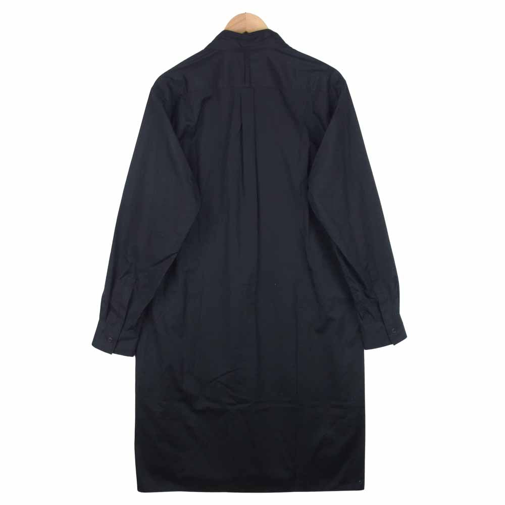Yohji Yamamoto ヨウジヤマモト UT-B59-080-2 S'YTE 21SS UT-B59-080-2 100/2 Broad Regular Collar Long Shirt ロング シャツ ブラック系 3【新古品】【未使用】【中古】