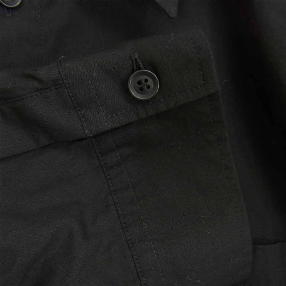 Yohji Yamamoto ヨウジヤマモト GroundY 21SS GT-B13-004 40/2 Cotton Broad Double Collar Big Shirt コットンブロード ダブルカラー ビッグシャツ ブラック系 3【新古品】【未使用】【中古】
