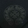 CHROME HEARTS クロムハーツ（原本無） 国内正規品 フレアボタン 袖 クロス レザー パッチ ヘンリーネック サーマル カットソー ブラック系 SM【中古】