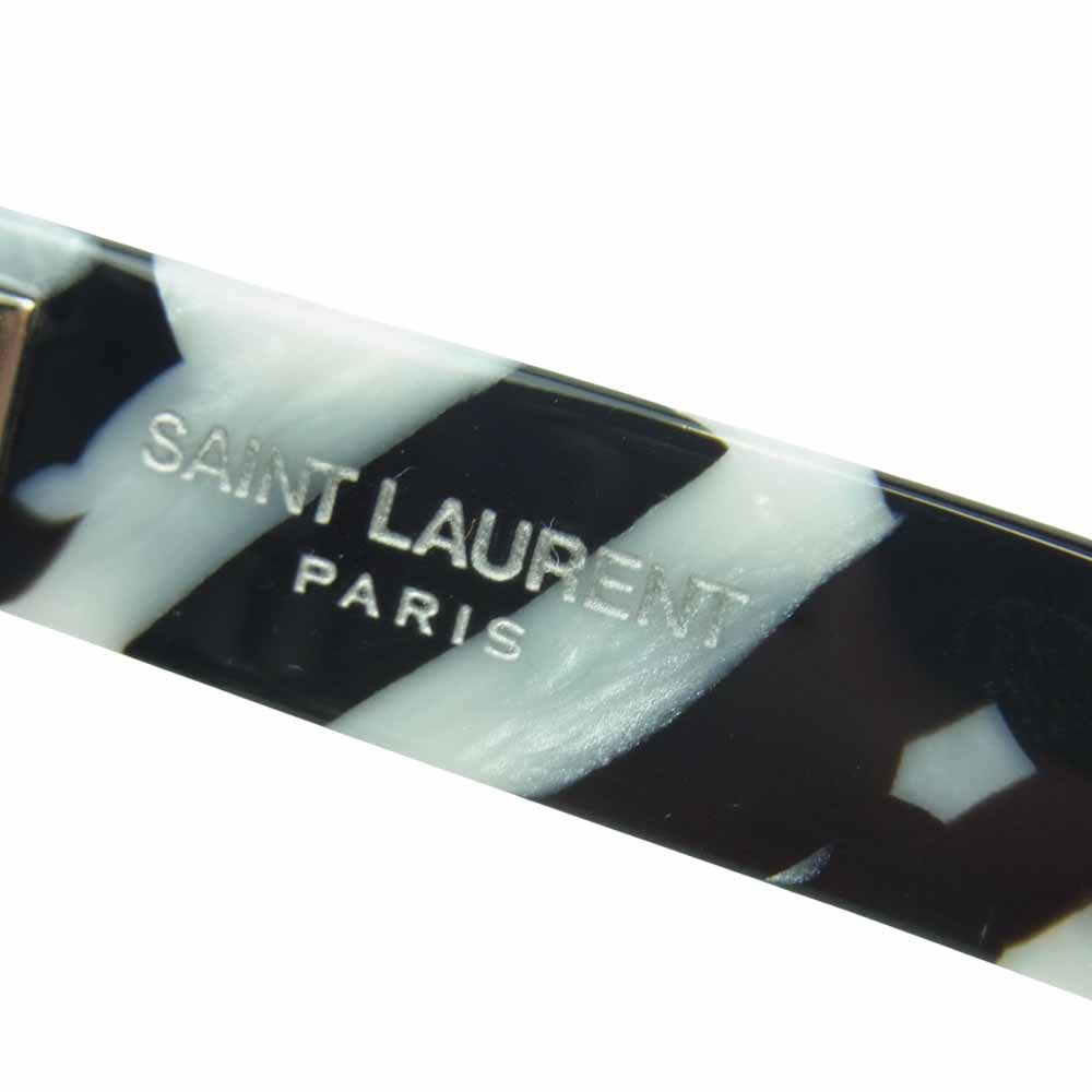 SAINT LAURENT サンローラン 419713Y99181017 BOLD1 016 SUNGLASSES ゼブラ サングラス ブラック系 ホワイト系 54□20-140【新古品】【未使用】【中古】