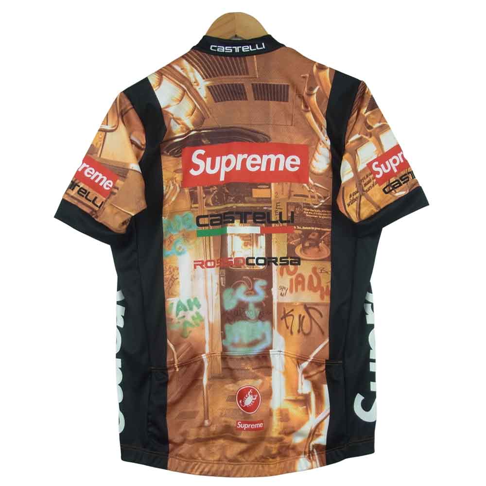 Supreme シュプリーム 20SS Castelli Subway Cycle Jersey カステリ サイクリング サイクル ジャージ オレンジ系 L【新古品】【未使用】【中古】