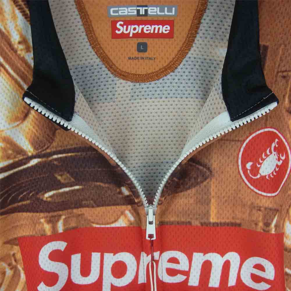 Supreme シュプリーム 20SS Castelli Subway Cycle Jersey カステリ サイクリング サイクル ジャージ オレンジ系 L【新古品】【未使用】【中古】