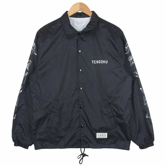WACKO MARIA ワコマリア 天国東京 アームプリント コーチ ジャケット 中国製 ブラック系 S【中古】