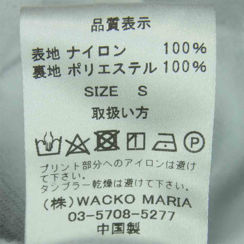 WACKO MARIA ワコマリア 天国東京 アームプリント コーチ ジャケット 中国製 ブラック系 S【中古】