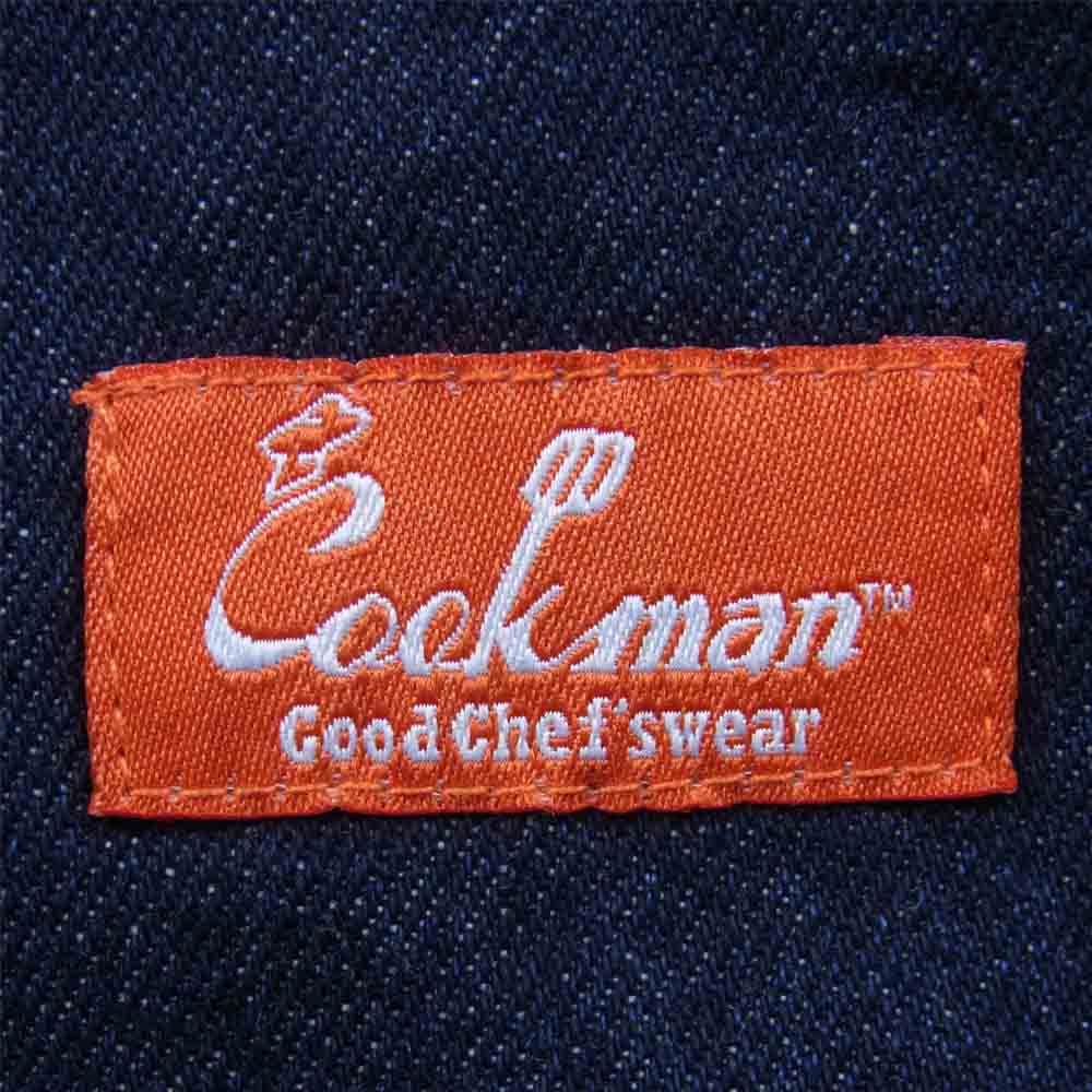 クックマン ウエストゴム デニム ワイド テーパード パンツ インディゴブルー系 XL【中古】