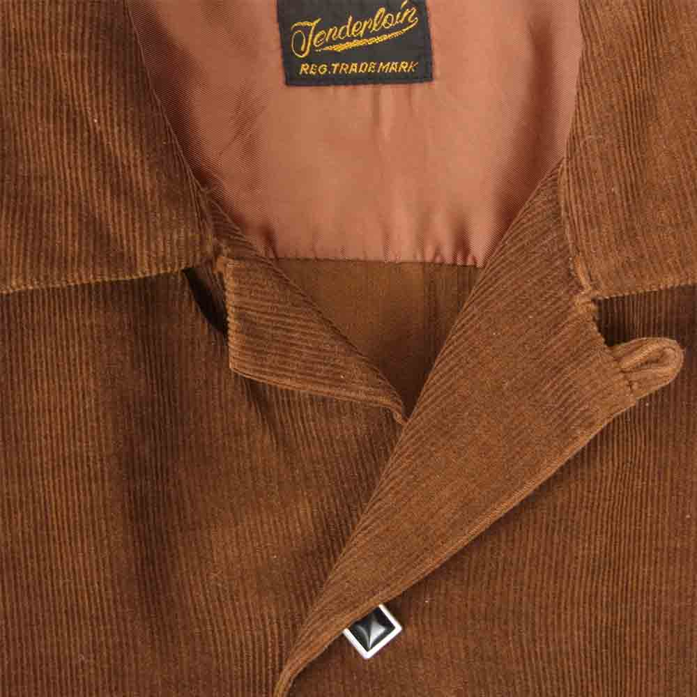 TENDERLOIN テンダーロイン T-CORDUROY SHT コーデュロイ ブラウン系 XS【中古】
