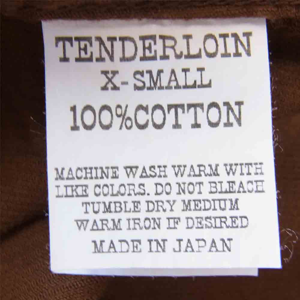 TENDERLOIN テンダーロイン T-CORDUROY SHT コーデュロイ ブラウン系 XS【中古】