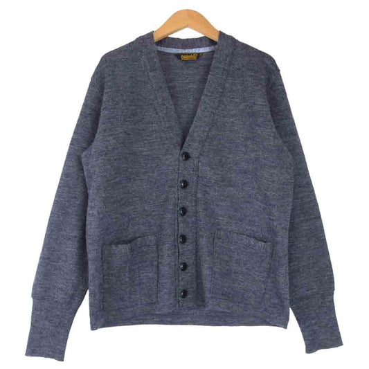TENDERLOIN テンダーロイン T-RANK KNIT CARDIGAN ウール ニット ネイビー系 S【中古】